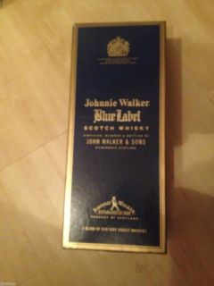 Johnnie Walker Blue Label Liquor Box Case Scotch Whiskey Great Condition  