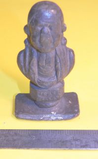 RARE Antique Bust Statue John Wesley  