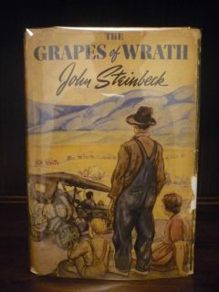 John Steinbeck The Grapes of Wrath 1939 First Edition First Printing DJ  