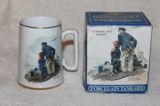 Vintage Norman Rockwells Long John Silvers Looking Out to Sea Mug Cup Tankard  