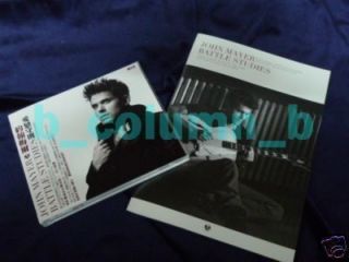 John Mayer Battle Studies CD 2009 w OBI Promo Book RARE  