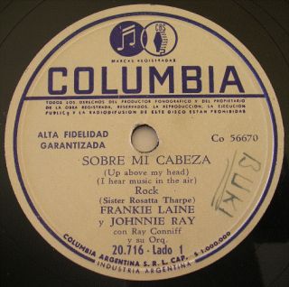 Frankie Laine Johnnie Ray 78 RPM Good Evening Friends  