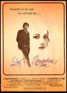 Jane Seymour Signed "Somewhere in Time" Adv Page  