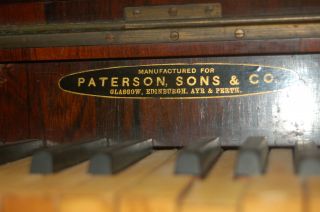 VINTAGE 1838 JOHN WADDINGTON COMPANY GREAT BRITAIN MADE UPRIGHT PIANO  