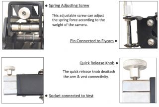 Magic Arm Vest Flycam 6000 LCD Kit Steadycam Stabilizer Stabilizing System Rig  
