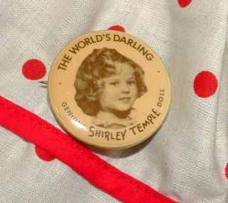 1930s Ideal 18" Composition Shirley Temple Doll w Nice Wig Polka Dot Outfit  