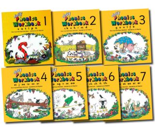 Jolly Phonics Workbook Collection 1 7 Books Set Pack  