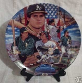 Jose Canseco Oakland Athletics Plate 1st 40 40 Man  