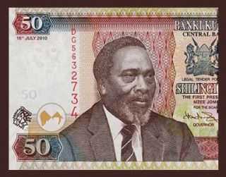 50 Shilingi Banknote Kenya 2010 Jomo Kenyatta Camel Caravan Pick 47 UNC  