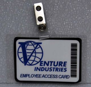 The Venture Bros ID Badge Venture Industries Employee Access Card  