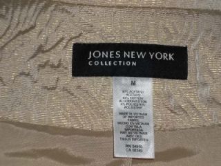 Jones New York Collection Gold Jacket Sz Medium  