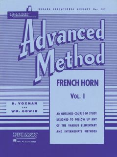 Rubank Elementary Adv Method French Horn F EB 4 BK Set  