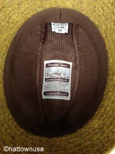 New Irish Walking Hat Donegal Tweed Wool Walker Olive Yellow Jonathan Richard  