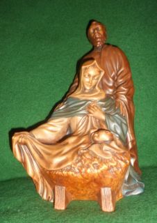 Vtg Atlantic Mold Holy Family Statue Figure Mary Joseph  