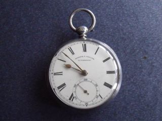 Early Silver Fusee Pocket Watch 'Joseph T Taylor Liverpool' c1864 Stop Lever  