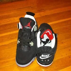 Air Jordan IV Black Cement Shoes Size 11  