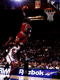 D6869 Michael Jordan Dunk Chicago Bulls NBA Basketball 32x24 Poster  