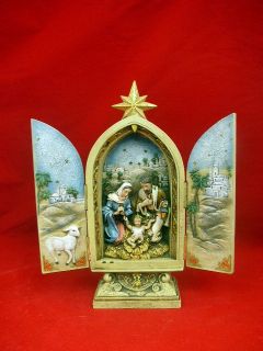 Roman Holy Family Christmas Nativity Triptych by Joseph's Studio  