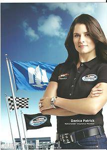 2012 Danica Patrick "Nationwide Series" Jr Motorsports Postcard  