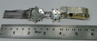 Saree Keychain Juda 925 Sterling Silver Multi Gemstones Pendant with Tassel  