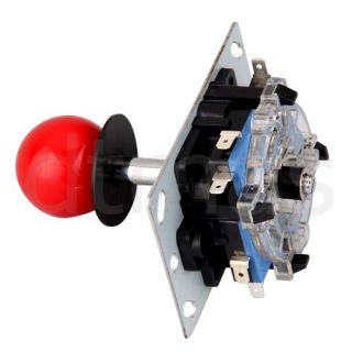 Red Ball 8 Way Joystick Fighting Stick Parts for Game Arcade  