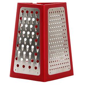 Joseph Joseph Fold Flat Box Cheese Grater with Handle Easy Storage Red New  