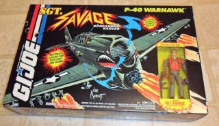 Gi Joe P 40 Warhawk Fighter Pilot Sgt Savage Figure 1994  
