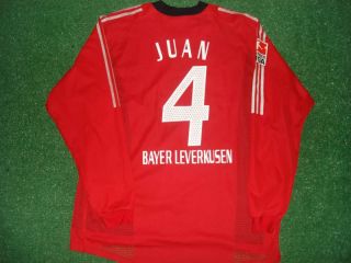 Bayer 04 Leverkusen Match Worn Shirt 2004 Juan L S  