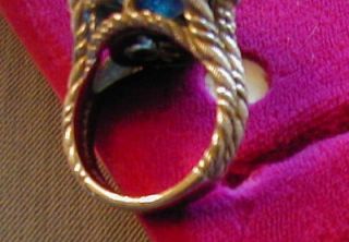 Judith Ripka Smithsonian Sterling Blue Heart Ring  