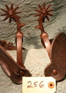 Vintage North Judd Spurs with Straps 256  
