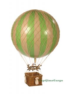 XL Jules Verne Green 17 Hot Air Balloon Authentic Models Hanging