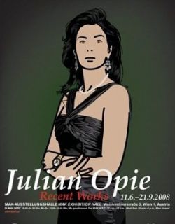 JULIAN OPIE Antonia with Evening Dress 2008 Exhibition Poster Austria