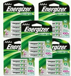 Energizer 700 mAh Recharge Rechargeable AAA Batteries 5 4 PACK N I P