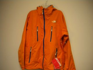 North Face Mens Kannon Pro Shell FD Jacket Oriole Orange Medium