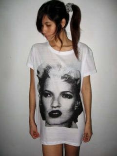 Kate Moss Marilyn Monroe Warhol Pop Art Rock T Shirt L