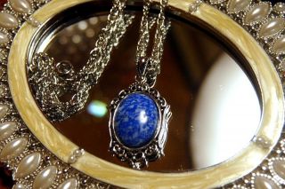 Katherine Insp Vampire Diaries Lapis Lazuli Necklace