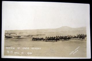 San Diego CA 1918 Review Camp Kearny Camp Kearny RPPC