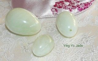 Jade Eggs for Women Kegel Exercise Set of Three Drilled