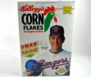 Nolan Ryan 1993 Empty 18 oz Kelloggs Corn Flakes Box