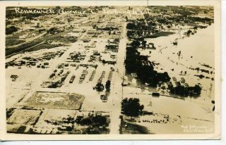 Kennewick Washington Flood 1948 Aerial View Postcard