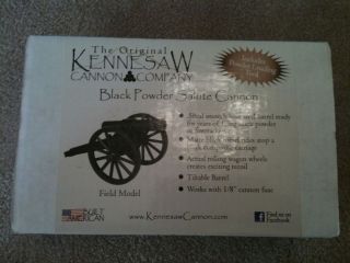 Black Powder Salute Cannon Kennesaw Field Model