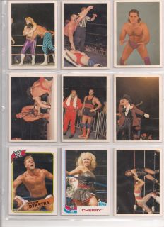 NWA 9 Piece Card Lot Road Warriors Nikita Koloff Kevin Sullivan