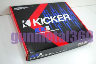 Kicker 03KX3 3 Way Active Electronic Crossover X Over 03 KX3 KX 3