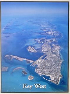 Key West Aerial Poster 18 x 24