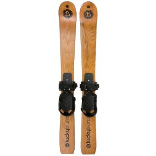 Lucky Bums Heirloom Wooden Kids Skis 90cm New
