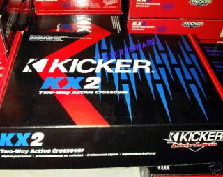 Kicker KX2 2 Way Active Electronic Crossover Brand New