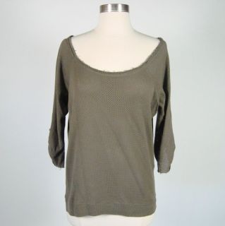 Khloe Kardashian Unbranded Jersey Mesh Cotton Pullover Sweater Size 28