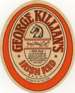 Vintage Coaster George Killians Irish Red Beer