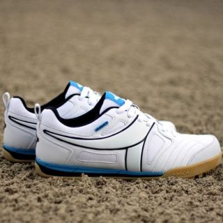 New Kikkor Spikeless Soft Spike Shoe White Light Blue Tour Golfer
