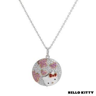 Kimora Lee Simmons Hello Kitty 18K Gold Diamonds Sapphires Necklace